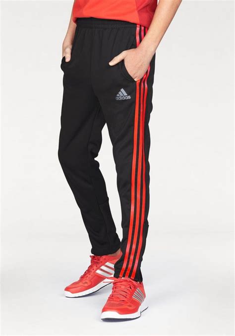 adidas trainingshose schwarz rot|Schwarze Trainingshosen .